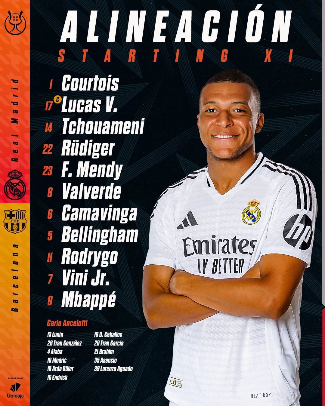 Ռեալ — Բարսելոնա․ մեկնարկային կազմեր .armsport.am