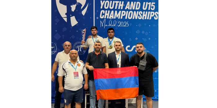 Հայաստանի ծանրամարտի պատանիների հավաքականը՝ Եվրոպայի առաջնու...