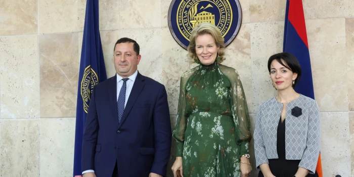 Բելգիայի թագուհի Մաթիլդան և ԿԳՄՍ նախարար Ժաննա Անդրեասյանն ա...